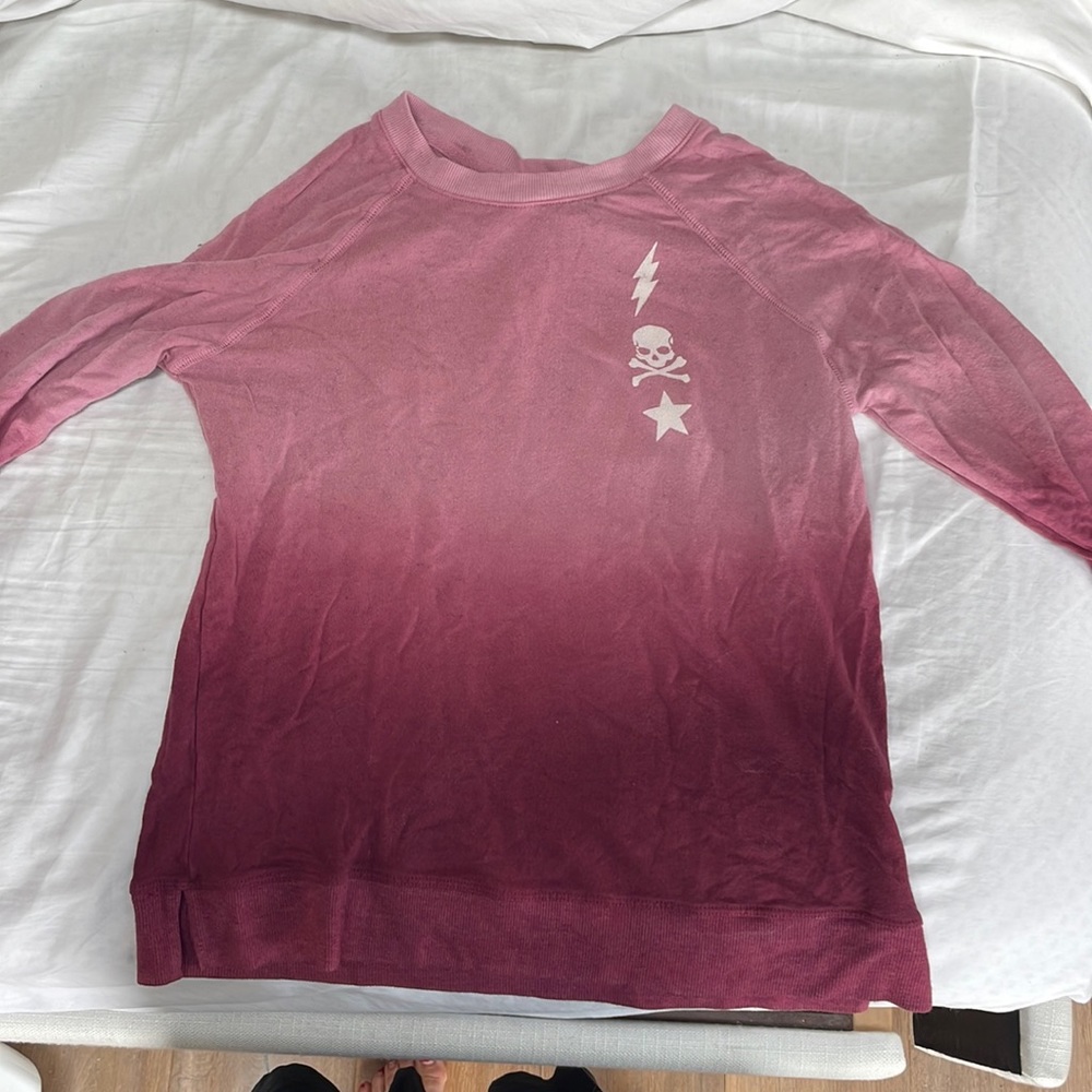 SOULCYCLE ombré pink thin sweatshirt